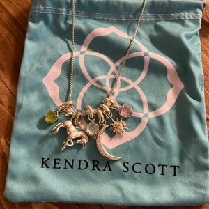 Kendra Scott Unicorn Charm Necklace Gold